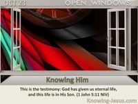 Knowing Him